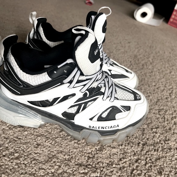 White & black Balenciaga track sneakers - Picture 1 of 4